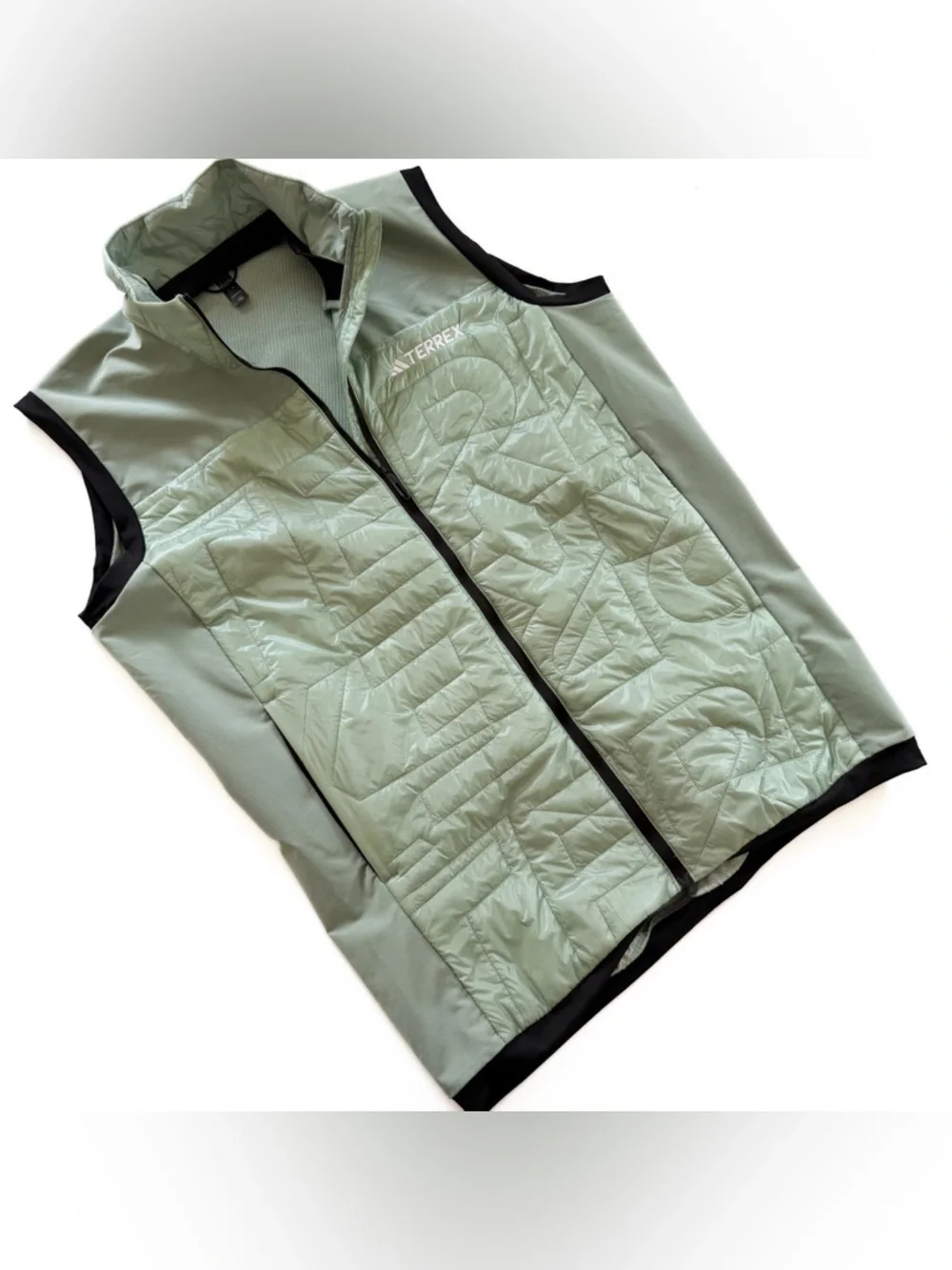 Adidas Terrex Xperior Varilite Hybrid Primaloft Vest Jacket Mens Large Green
